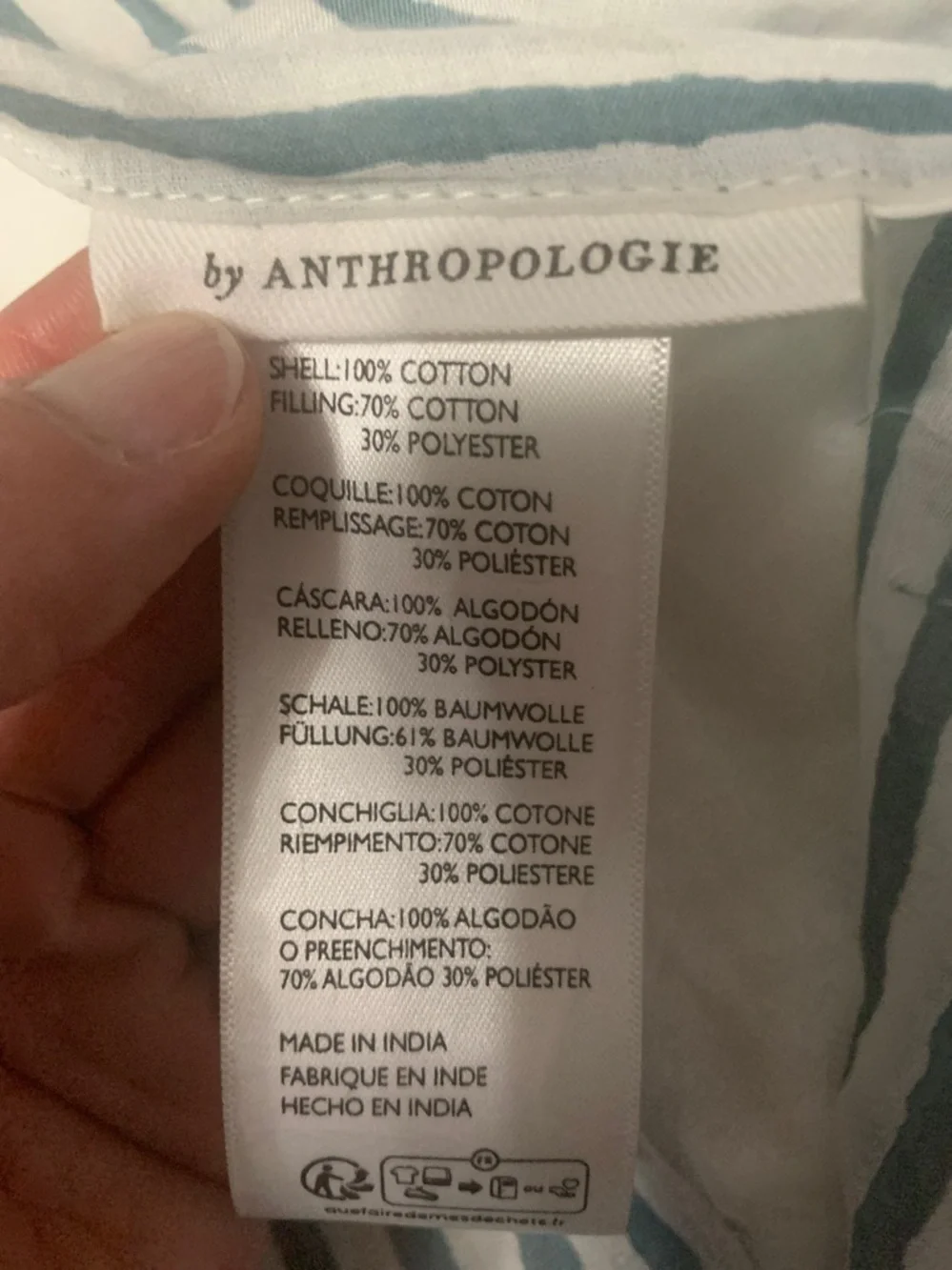 Anthropologie quilt and shams set Yael quilted flower print
